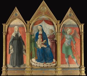 Pratovecchio大师，与Maestà，Santa Brigida和San Michele三联画 作者 未知未知